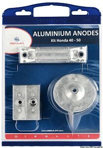 Комплект цинковых анодов Honda 4 шт для подвесных моторов 40/50 л.с.
