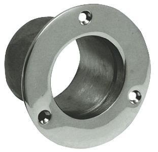 Горловина выхода канала в кокпит судна Ø62/100мм 56мм врезная из зеркально полированной нержавеющей