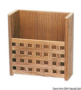 Полка ARC из тика для газет и журналов 265 x 110 x 280 мм