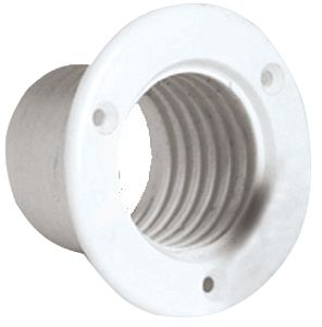Горловина выхода канала в кокпит судна Ø62/100мм 56мм врезная из белого пластика (арт. 16.104.39)