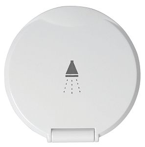 Палубный душ Classic EVO настенного монтажа с кнопочной лейкой Mizar со шлангом 2,5 м и белой крышко