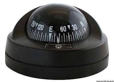 Компас Riviera Aries 2" 1/2 с байонетом, черный-черный (арт. 25.025.29)