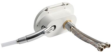 Палубный душ Oval со смесителем и лейкой Desy с ПВХ шлангом 2,5м и хромированной крышкой (10 штук)