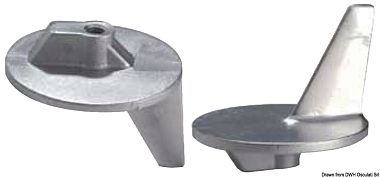 Анод Mercury Marine 46399 с гребными винтами для двухтактных двигателей 50/140 л.с. 100x82x91 мм (арт. 43.426.20 / 46399)