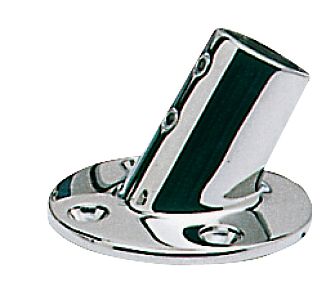 Круглое основание для релингов 60° 25 мм