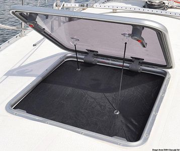 Противомоскитные шторки для люков и иллюминаторов 350 x 350 мм