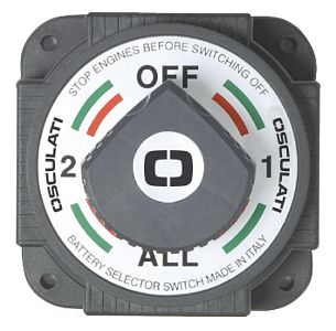 Прерыватель массы/коммутатор аккумуляторных батарей 380 А, 12/24 В, 104x104x85 мм для высоких токовых нагрузок (арт. 14.905.00)