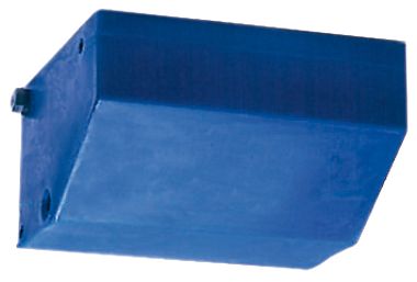 Бак со скосом для фекальных вод 50л 550x430x290мм из жёсткого синего полиэтилена