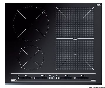 Индукционная плита с 4 конфорками 510x600мм