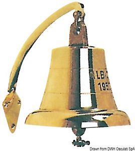 Рында судовая из колокольной бронзы с креплением OLD MARINA 215 x 160 мм (арт. 32.234.00)