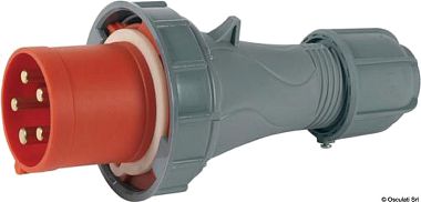 Mennekes PowerTOP plus 3325 вилка пятиполюсная 63А 400B IP67 для подключения к береговой сети (арт. 14.335.03)