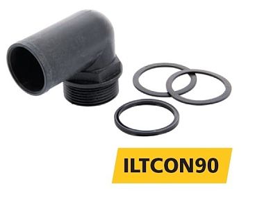 Hose barb G1-1/4 38mm elbow (арт. ILTCON90)