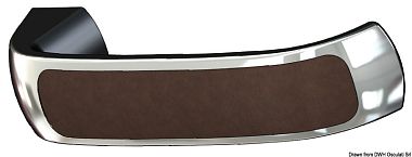 Пара ручек с кожными вставками и накладками для дверей толщиной 16-38 мм