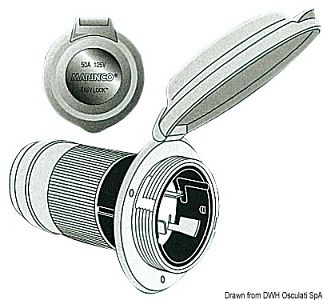 Marinco Easy Lock 6343EL-BX силовой кабельный разъем круглый 32 А 230 B (арт. 14.634.30)