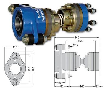 ШРУС Python Drive P60-B комплект для вала 1 1/4"/40мм (арт. P60-B)