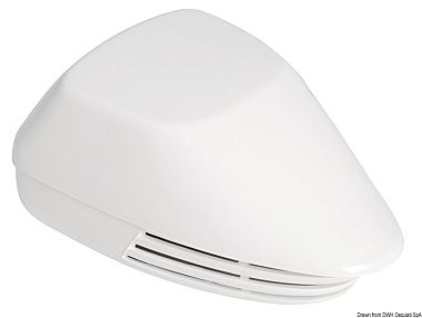 Горн мембранный обтекаемой формы 12В 4,5А 114дБ 100x155x70мм из белого АБС-пластика (арт. 21.449.00)