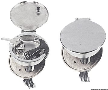 Ручка для подъема с хромированным латунным покрытием и ключом