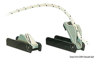 Стопор кулачковый автоматический Clamcleat CL257 Racing Mini 68x22x28 мм для канатов 4-6 мм