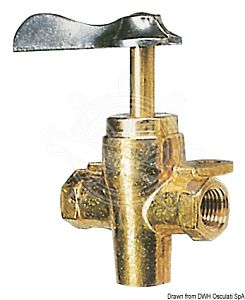 Трехходовой топливный кран резьба 1/4" x 10 мм