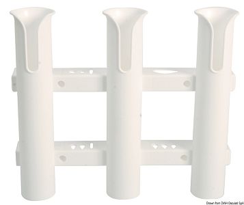 Настенный пластиковый держатель для удилищ на 3 удилища (арт. 41.170.94)