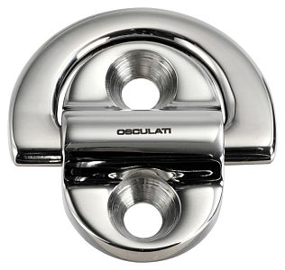 Обушок складной одинарный малый 23x45x46мм Ø6мм 1800кг из нержавеющей стали AISI316