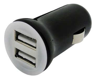 Двойная розетка USB для зарядки от прикуривателя 2.5А 12-24В