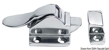 Защелка подпружиненная из нержавеющей стали 48x38 мм