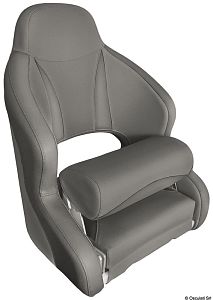 Анатомическое кресло серое с откидной передней частью H52 670 x 520 х 600 мм (арт. 48.410.09)
