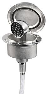 Палубный душ Elissa с лейкой Keji II Continuum Flow и армированным шлангом из ПВХ 2.5 м