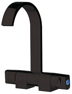 Смеситель черного цвета для горячей и холодной воды (арт. 17.076.22)