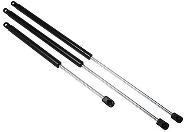 Газовая пружина 550мм ход 229мм 20кг Ø19/8мм из хромированной стали с проушиной и терминалом под шар