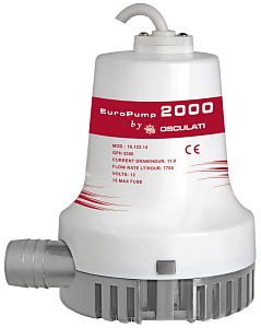 Погружная трюмная помпа Europump II 2000 24В 6А 128л/ч под шланг Ø29мм