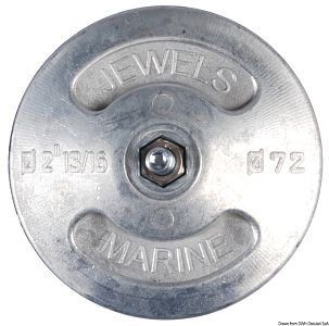 Круглый анод для руля Ø70 мм, вес пары 300 г (арт. 43.600.00)