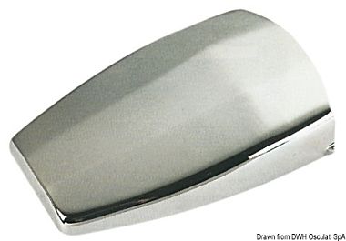 Вентиляционная защитная крышка 175x115x40мм из хромированной латуни