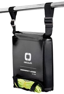 Лестница из черного полиэстера для аварийного подъема на борт 3300х250 мм, 11 ступеней (арт. 49.522.31)