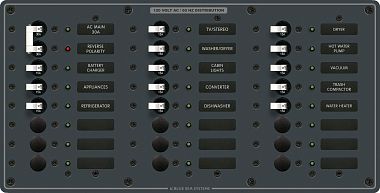 Панель выключателей переменного тока основная группа + 22 позиции (арт. 8465)