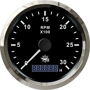 Электронный указатель оборотов 0-3000 об/мин, белый/глянцевый (арт. 27.327.01)