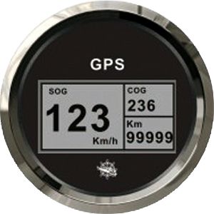 Спидометр компас счетчик миль GPS черный/глянцевый (арт. 27.781.03)