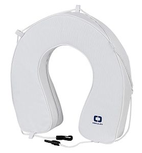 Спасательная подкова из белого ПВХ 50 x 50 x 10 см