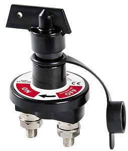 Heavy Duty Прерыватель массы судовой 100 А, Ø66 мм с фланцевым креплением (арт. 14.385.00)