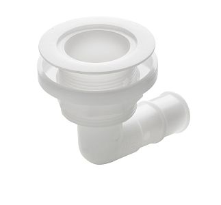 Угловой переходник с низким фланцем Vetus для шланга Ø28мм (1 1/8") (арт. THRH28BL)