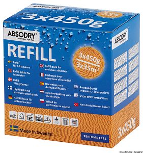ABSODRY сменные блоки 3 x 450 г