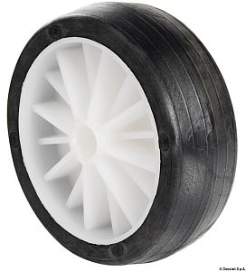 Колесо из чёрного ПВХ с сердечником из полипропилена 60x150х20 мм