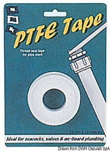 Водонепроницаемая ФУМ-лента длина 12 м, ширина 12 мм (арт. 17.100.00)