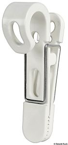 Зажим прищепка из белого полиамида 22/28 мм (4 шт.) (арт. 34.358.00)