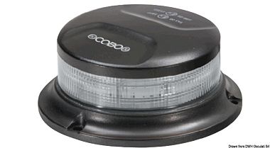 Светодиодный проблесковый маячок синего цвета для транспортных средств оперативных и специальных служб 12-24 В, 42 Вт (арт. 11.097.30)