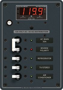 Панель выключателей переменного тока основная группа + 3 позиции (арт. 8405)
