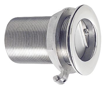 Штуцер из нержавеющей стали 2" с обратным клапаном для слива в море 100 мм