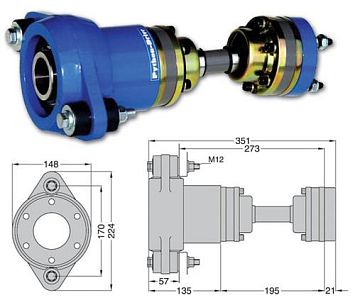 ШРУС Python Drive P80-S комплект для вала 30/45мм (арт. P80-S)