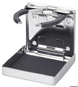 Держатель стаканов 97x101 мм 50-79 мм регулируемый складной из нержавеющей стали AISI 316 (арт. 48.430.04)